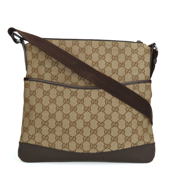 GUCCI Brown Leather Shoulder Bag - Picture 1 of 11